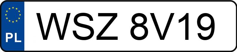 Numer rejestracyjny WSZ 8V19 posiada BAIC BEIJING 3 - WSZ8V19