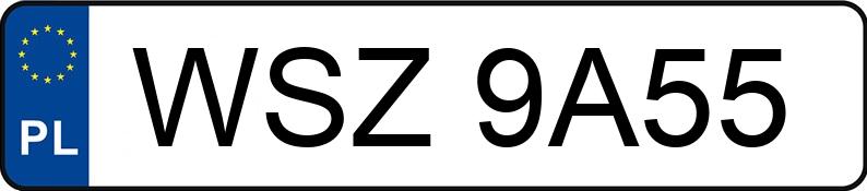 Numer rejestracyjny WSZ 9A55 posiada BMW X3 - WSZ9A55