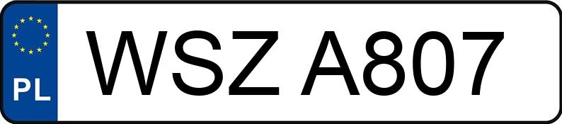 Numer rejestracyjny WSZ A807 posiada MERCEDES-BENZ 190 D - WSZA807