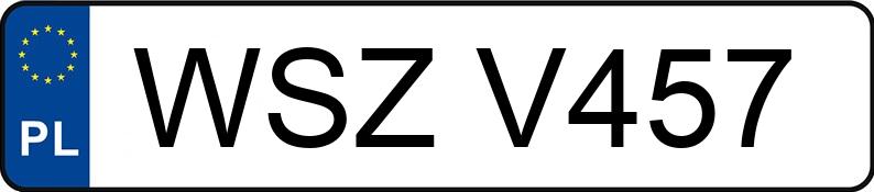 Le numéro d’enregistrement WSZ V457 a VOLKSWAGEN Vento 1.6i Kat. MR`92 GL - WSZV457