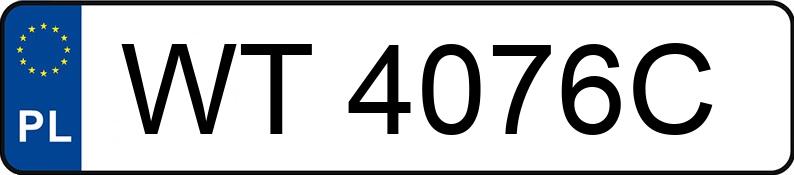 Numer rejestracyjny WT 4076C posiada HONDA CIVIC - WT4076C