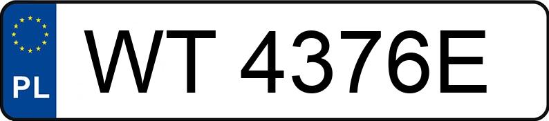 Numer rejestracyjny WT 4376E posiada VOLKSWAGEN AMAROK - WT4376E
