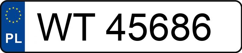 Numer rejestracyjny WT 45686 posiada FIAT Brava 1.6 16V Kat. 100 ELX - WT45686