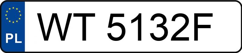 Numer rejestracyjny WT 5132F posiada SUZUKI Swift 1.3 MR`05 E4 Sakura - WT5132F