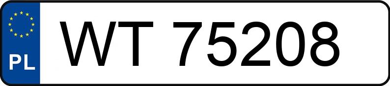 Numer rejestracyjny WT 75208 posiada Ford  - WT75208