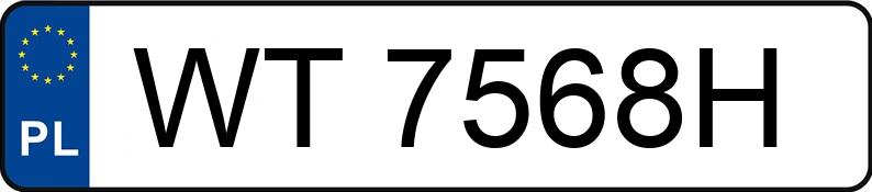 Numer rejestracyjny WT 7568H posiada BMW 540I - WT7568H