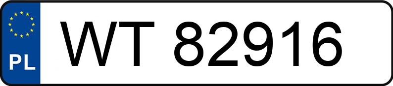 Numer rejestracyjny WT 82916 posiada PORSCHE CAYENNE - WT82916