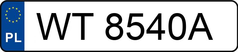 Numer rejestracyjny WT 8540A posiada VOLKSWAGEN GOLF - WT8540A