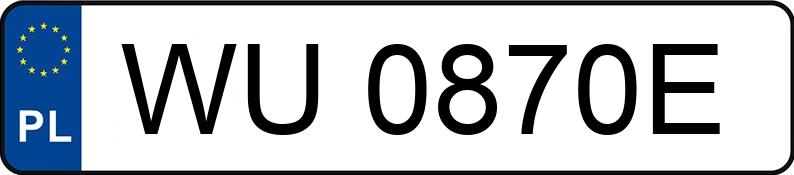 Numer rejestracyjny WU 0870E posiada TOYOTA Auris Diesel MR`13 E5 Active - WU0870E