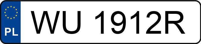 Numer rejestracyjny WU 1912R posiada JEEP CHEROKEE - WU1912R