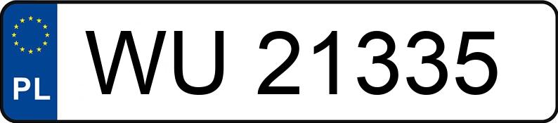 Numer rejestracyjny WU 21335 posiada FORD Focus 1.8 TDCi MR`02 E3 100 - WU21335