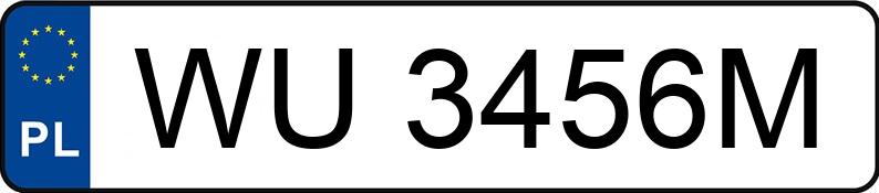 Numer rejestracyjny WU 3456M posiada RENAULT MASTER - WU3456M