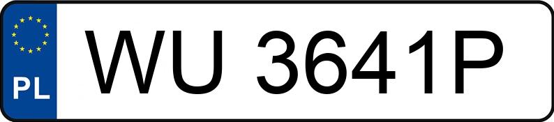 Numer rejestracyjny WU 3641P posiada BMW X3 MR`22 E6d G01 xDrive20i - WU3641P