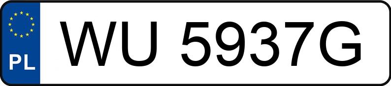 Numer rejestracyjny WU 5937G posiada BMW 730 Diesel DPF MR`13 E5 FO1/FO2 Aut. - WU5937G