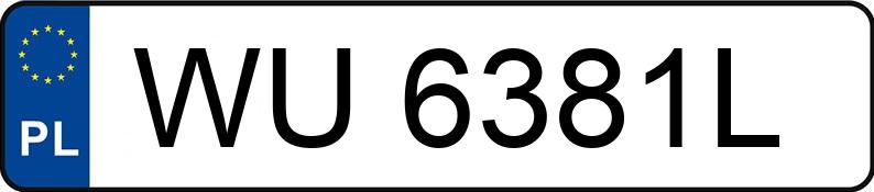 Numer rejestracyjny WU 6381L posiada LEXUS ES 300h MR`18 E6 Elegance - WU6381L Numer rejestracyjny WU 6381L posiada LEXUS ES 300h MR`18 E6 Elegance - WU6381L
