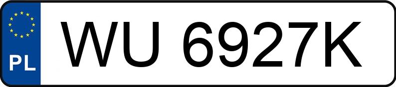 Numer rejestracyjny WU 6927K posiada VOLKSWAGEN PASSAT - WU6927K
