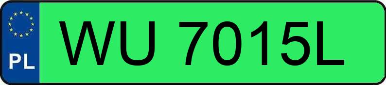 Numer rejestracyjny WU 7015L posiada TESLA Model 3 MR`19 Performance 75kWh CVT - WU7015L