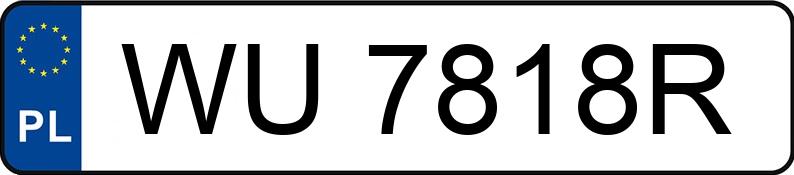 Numer rejestracyjny WU 7818R posiada BMW X1 MR`13 E5 E84 sDrive18i - WU7818R