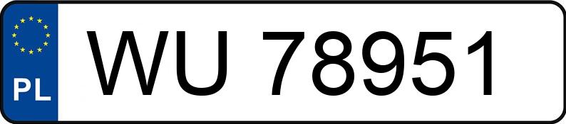 Numer rejestracyjny WU 78951 posiada PEUGEOT 406 - WU78951