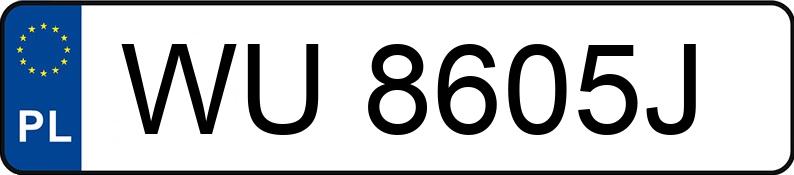 Numer rejestracyjny WU 8605J posiada BMW 540i MR`16 E6d G30 xDrive Steptronic - WU8605J