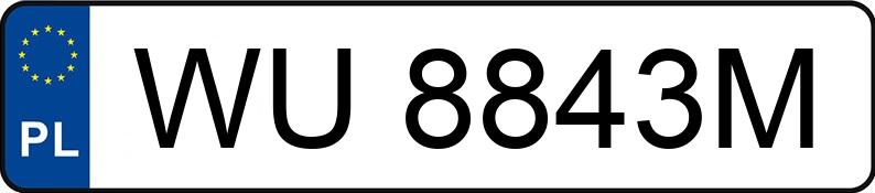 Numer rejestracyjny WU 8843M posiada AUDI Q5 - WU8843M