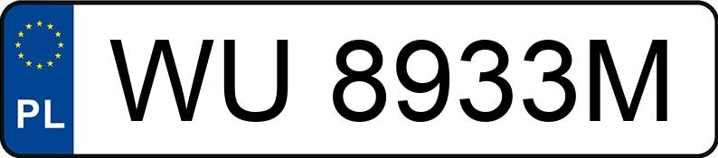 Numer rejestracyjny WU 8933M posiada OPEL VIVARO - WU8933M