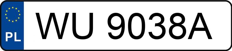 Numer rejestracyjny WU 9038A posiada VOLKSWAGEN Caddy Diesel MR`04 E3 2.2t TDI - WU9038A