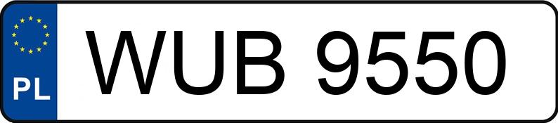 Numer rejestracyjny WUB 9550 posiada FORD-NIEMCY  - WUB9550