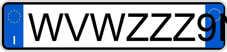 Numer rejestracyjny WVWZZZ9NZ4Y227611 posiada  