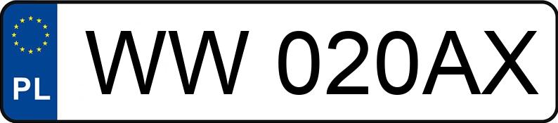 Numer rejestracyjny WW 020AX posiada MERCEDES-BENZ GLC 220 d MR`22 E6d X254 AMG 4Matic - WW020AX