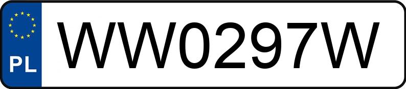 Numer rejestracyjny WW 0297W posiada VOLKSWAGEN UP! AAN - WW0297W Numer rejestracyjny WW 0297W posiada VOLKSWAGEN UP! AAN - WW0297W