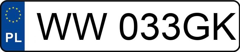 Numer rejestracyjny WW 033GK posiada BMW X3 - WW033GK