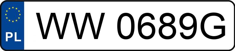 Numer rejestracyjny WW0689G posiada BMW Seria 7 L Aut.