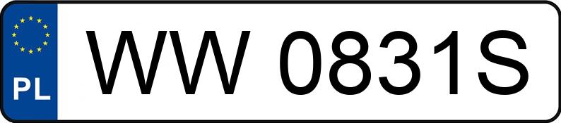 Numer rejestracyjny WW 0831S posiada PEUGEOT 307 - WW0831S Numer rejestracyjny WW 0831S posiada PEUGEOT 307 - WW0831S