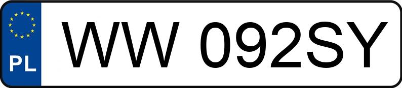Numer rejestracyjny WW 092SY posiada MERCEDES-BENZ A 180 MR`18 E6 177 Aut. - WW092SY