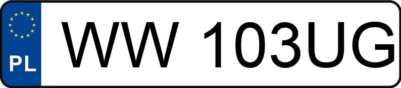 Numer rejestracyjny WW 103UG posiada MERCEDES-BENZ VITO 639/4 - WW103UG