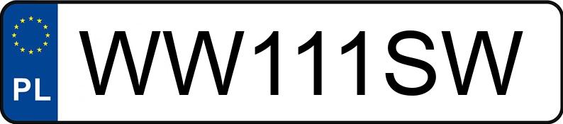 Numer rejestracyjny WW 111SW posiada BMW X3 Diesel MR`10 E5 F25 xDrive20d - WW111SW