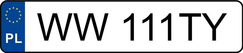 Numer rejestracyjny WW 111TY posiada DACIA Jogger 1.0 Tce MR`24 E6d Extreme - WW111TY Numer rejestracyjny WW 111TY posiada DACIA Jogger 1.0 Tce MR`24 E6d Extreme - WW111TY