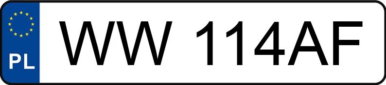 Numer rejestracyjny WW 114AF posiada KRONE SDR 27 - WW114AF