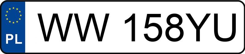 Numer rejestracyjny WW 158YU posiada MAZDA CX-5 - WW158YU