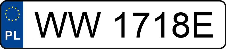 Numer rejestracyjny WW1718E posiada BMW 320 Diesel Kat. MR`01 E3 E46 320 Diesel Kat. MR`01 E3 E46