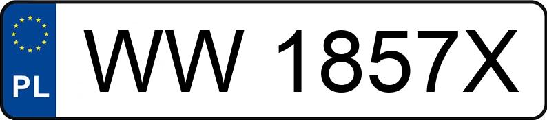 Numer rejestracyjny WW 1857X posiada KIA Cee d 1.4 MR`16 E6 M - WW1857X Numer rejestracyjny WW 1857X posiada KIA Cee d 1.4 MR`16 E6 M - WW1857X