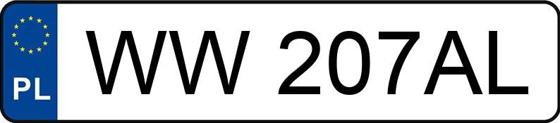 Numer rejestracyjny WW 207AL posiada BMW 525 Touring Diesel MR`03 E3 E61 525 Touring Diesel MR`03 E3 E61 - WW207AL