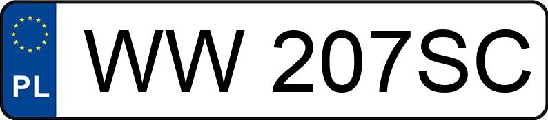 Numer rejestracyjny WW 207SC posiada KIA Ceed 1.4 MR`18 E6 S - WW207SC