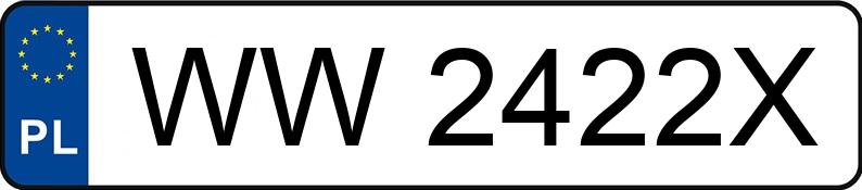 Numer rejestracyjny WW2422X posiada AUDI A4 Allroad TDI MR`09 E5 B8 A4 Allroad TDI MR`09 E5 B8