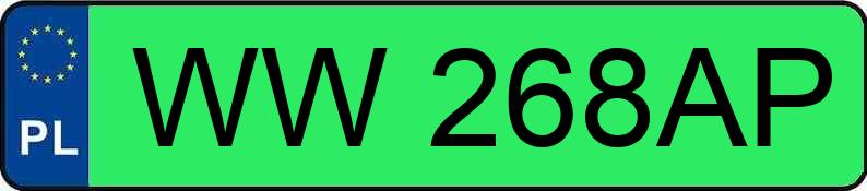 Numer rejestracyjny WW 268AP posiada TESLA Model 3 MR`24 Standard Range 58kWh CVT - WW268AP