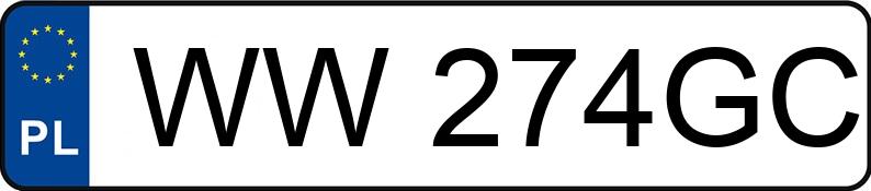 Numer rejestracyjny WW 274GC posiada VOLVO V70 2.4 MR`01 E3 V70 2.4 MR`01 E3 - WW274GC