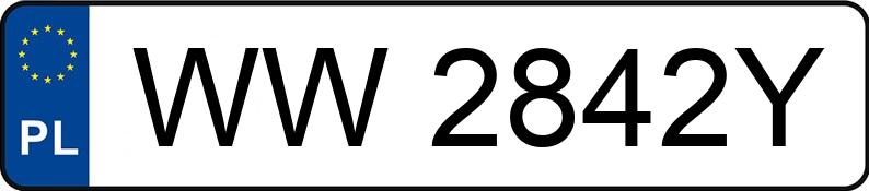 Numer rejestracyjny WW2842Y posiada BMW Seria 5 520i Kat. MR`95 E39