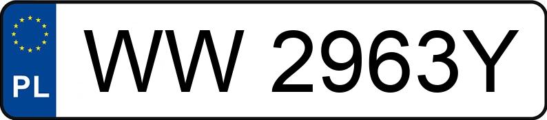 Numer rejestracyjny WW2963Y posiada VOLVO V50 2.0 D MR`04 E4 V50 2.0 D MR`04 E4