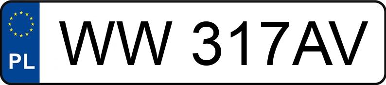 Numer rejestracyjny WW 317AV posiada AUDI Q5 - WW317AV Numer rejestracyjny WW 317AV posiada AUDI Q5 - WW317AV